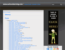 Tablet Screenshot of cartoonlearning.com